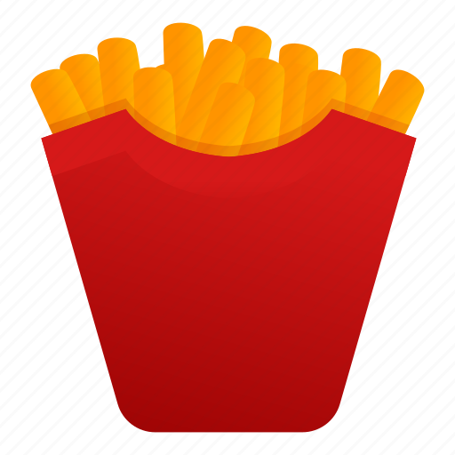 Food, paper, snack, fries, box, french icon - Download on Iconfinder