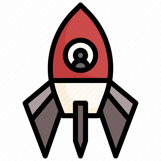 Human, spacecraft, startup, rocket, launch, space, ship icon - Download on Iconfinder