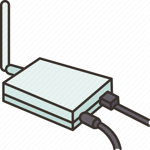 Wireless, receiver, router, gateway, connection icon - Download on Iconfinder