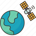 satellite, orbit, position, global, space