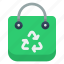 eco bag, recycle, tote bag, bag 