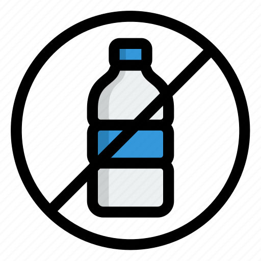 No plastic bottle, no plastic, plastic, bottle icon - Download on Iconfinder