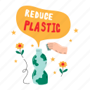 reduce plastic, recycle, reuse, bottle, save the planet, earth day, world environment day, earth, nature
