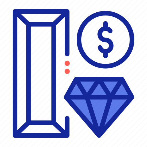 Wealth, gold, money, diamond icon - Download on Iconfinder