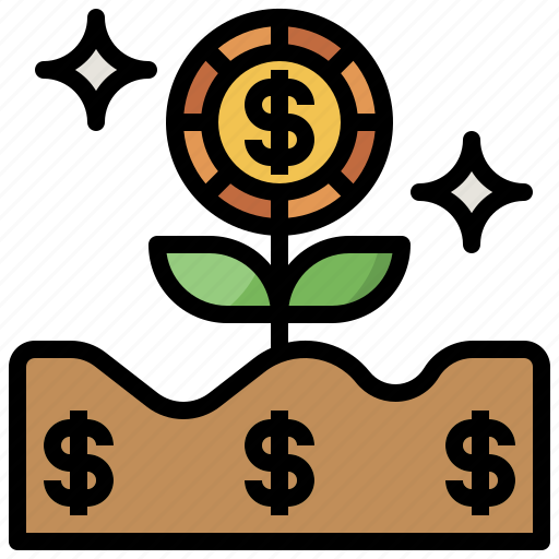 Bank, business, dollar, growth, money, nature, plant icon - Download on Iconfinder