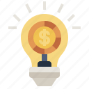 business, dollar, electronics, finance, idea, lightbulb, sign