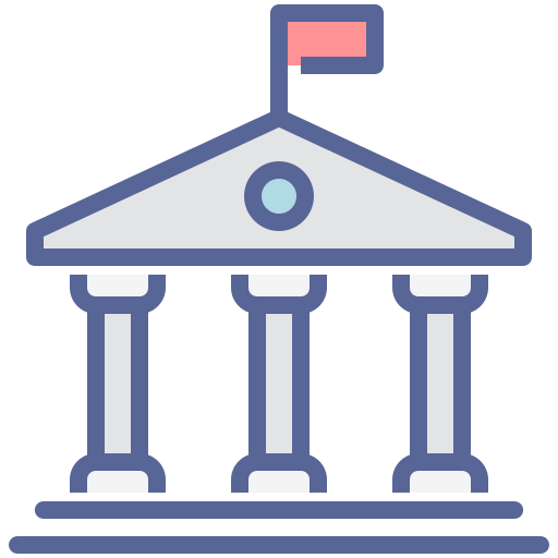 Court, courthouse, building, judicial, institution, office, government icon - Free download