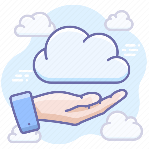 Share, data, hand, cloud icon - Download on Iconfinder