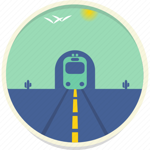 Desert, train, transport, tunnel, transportation, travel, landscape icon - Download on Iconfinder