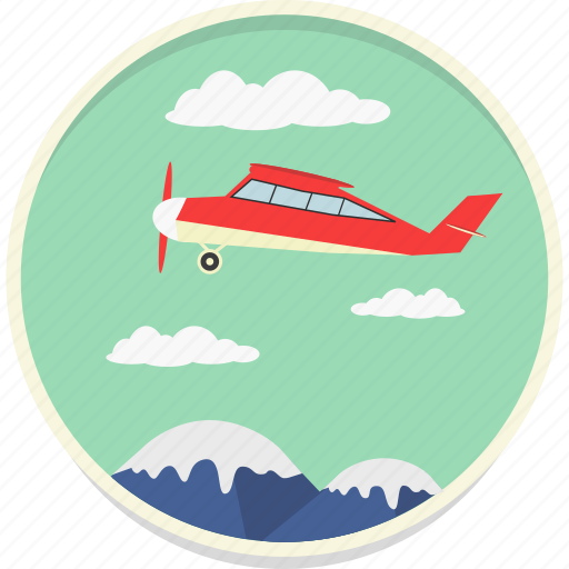 Fly, jet, mountain, sky, tourism, travel, plane icon - Download on Iconfinder