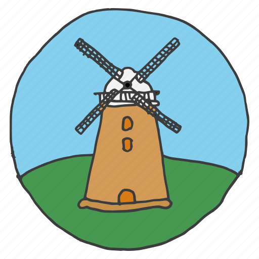Electricity, landscape, power, scenery, windmill, energy, generation icon - Download on Iconfinder
