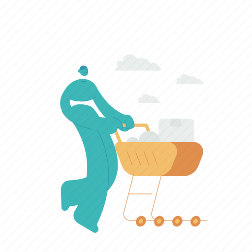 E, commerce, shopping, cart, ecommerce illustration - Download on Iconfinder