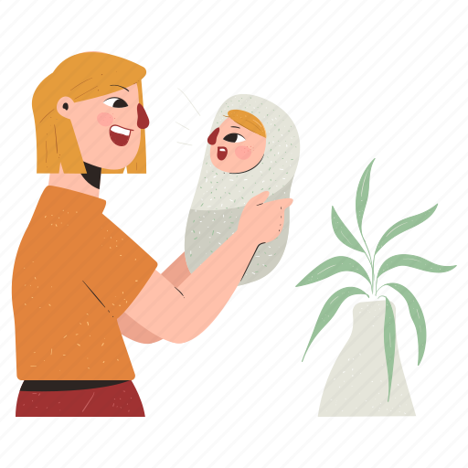 Family, relationships, mother, son, baby, daughter, person illustration - Download on Iconfinder