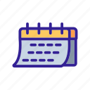 business, calendar, contour, day, schedule, web