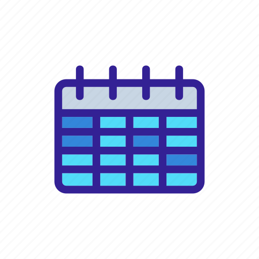 Business, calendar, contour, day, schedule, web icon - Download on Iconfinder