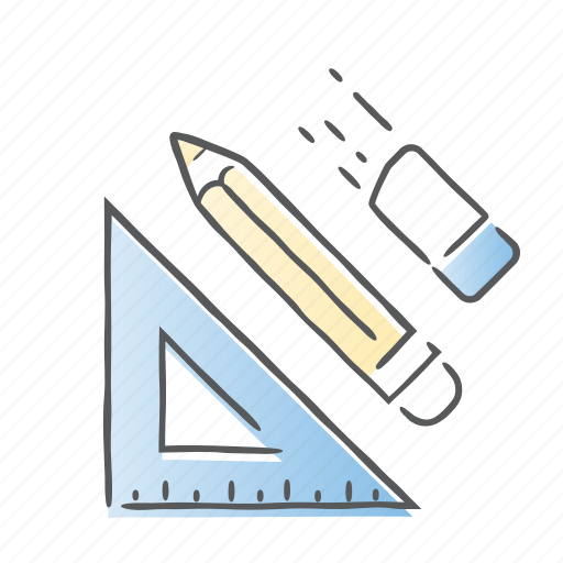 Erase, pencil, school, draw icon - Download on Iconfinder