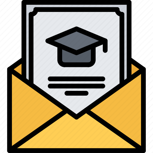 Invitation, lesson, letter, mail, school, student, university icon - Download on Iconfinder