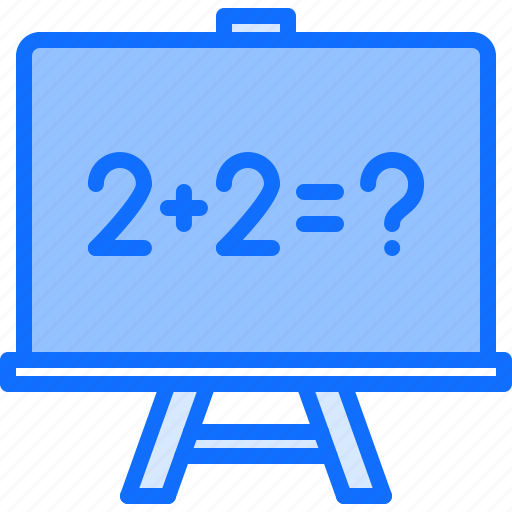 Blackboard, board, lesson, math, school, student, university icon - Download on Iconfinder