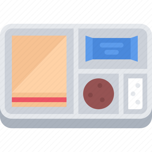 Food, lesson, lunch, school, student, tray, university icon - Download on Iconfinder