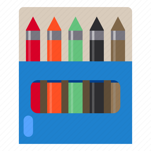 Crayon, edit, pen, pencil, school icon - Download on Iconfinder