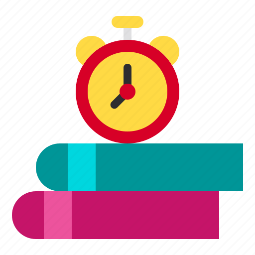 Books, clock, school, time, watch icon - Download on Iconfinder