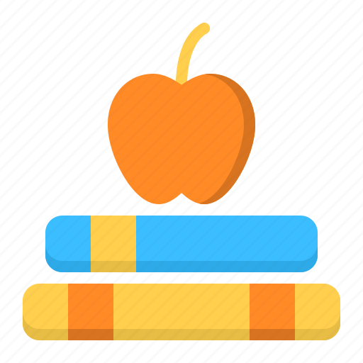 Apple, book, education, study icon - Download on Iconfinder