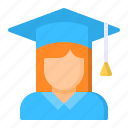 avatar, female, girl, graduating, student