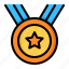 award, badge, medal, prize, star, winner 