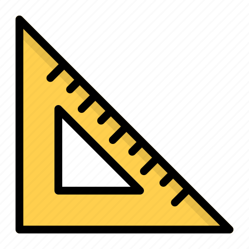 Measure, ruler, scale, triangle icon - Download on Iconfinder