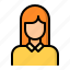 avatar, female, girl, person, student 