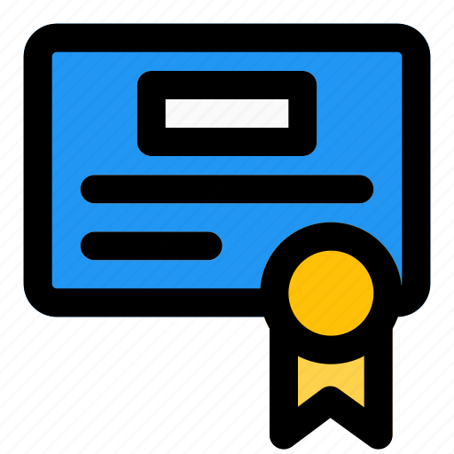 Certification, school, academic, knowledge, diploma icon - Download on Iconfinder