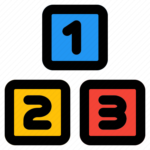 Number, school, numbers, block, knowledge, learn, studies icon - Download on Iconfinder