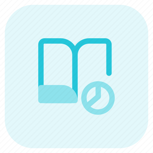 Book, pie, chart, school, statistics, report, analysis icon - Download on Iconfinder