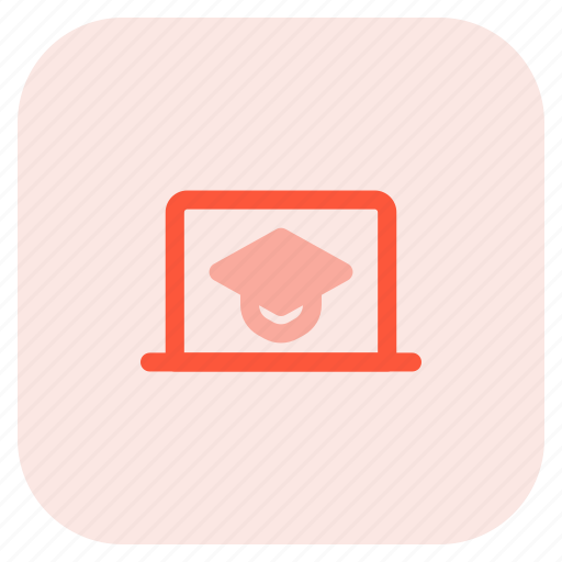 Online, learning, school, studies, learn, academic, laptop icon - Download on Iconfinder