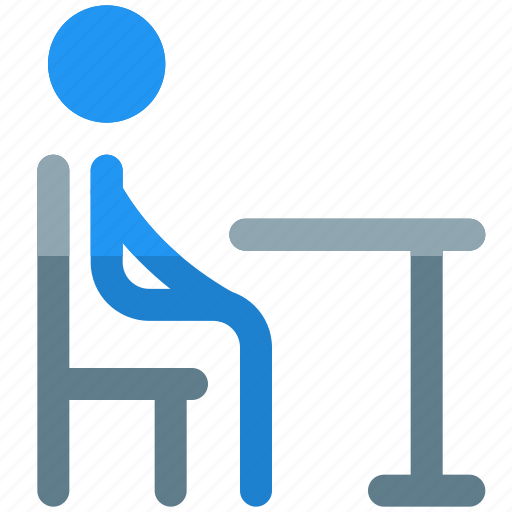 Classroom, school, chair, sitting, table, student icon - Download on Iconfinder