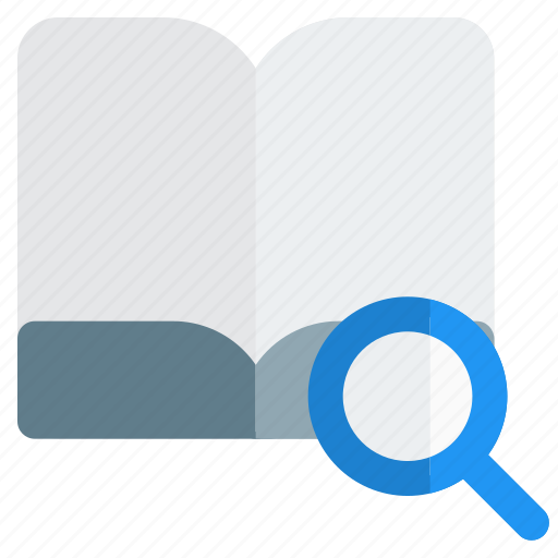Search, school, magnifier, book, education icon - Download on Iconfinder