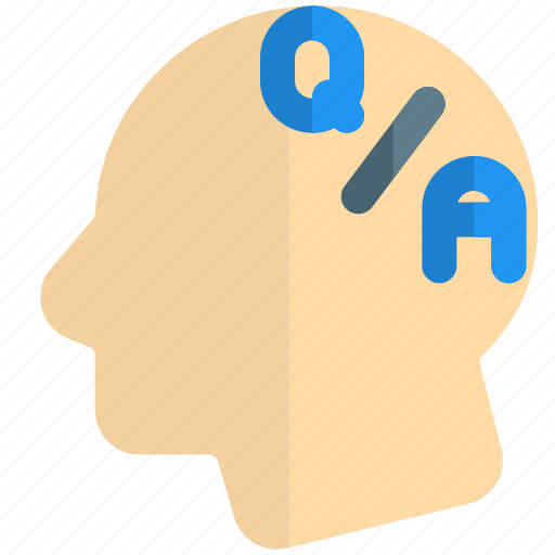 Think, school, qna, faq, learning, knowledge, brain icon - Download on Iconfinder