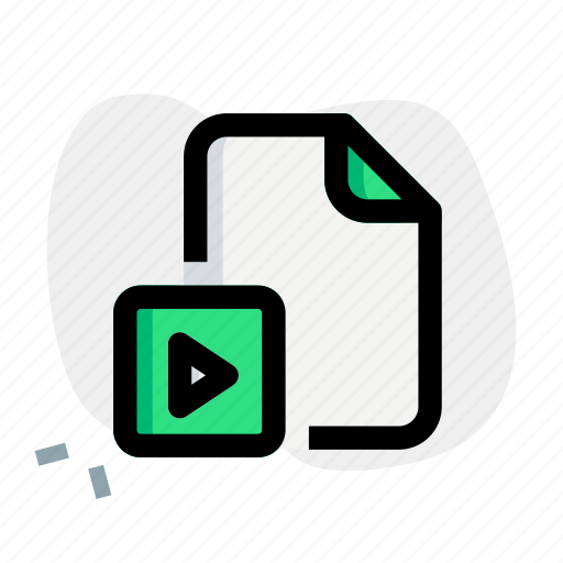 File, video, school, document, education icon - Download on Iconfinder