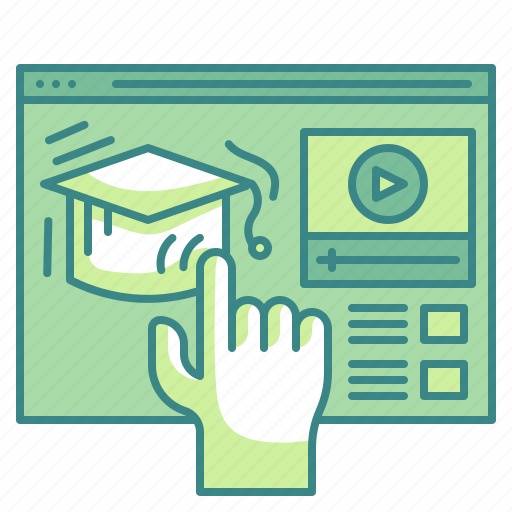 Elearning, monitor, screen, online, education icon - Download on Iconfinder