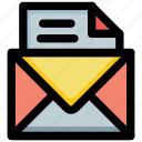 correspondence, email, inbox, letter envelope, message