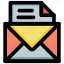correspondence, email, inbox, letter envelope, message 