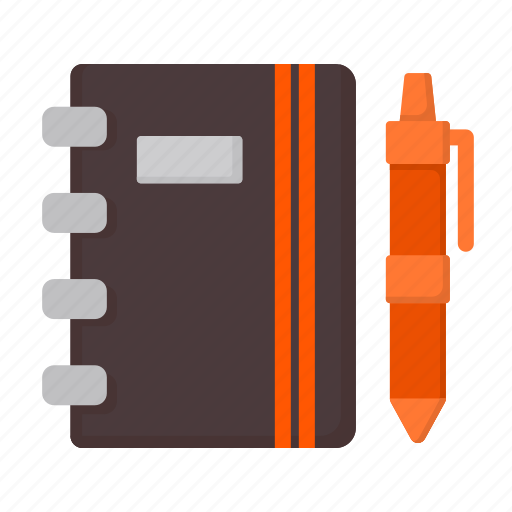 Notebook, and, pen, writing, write icon - Download on Iconfinder