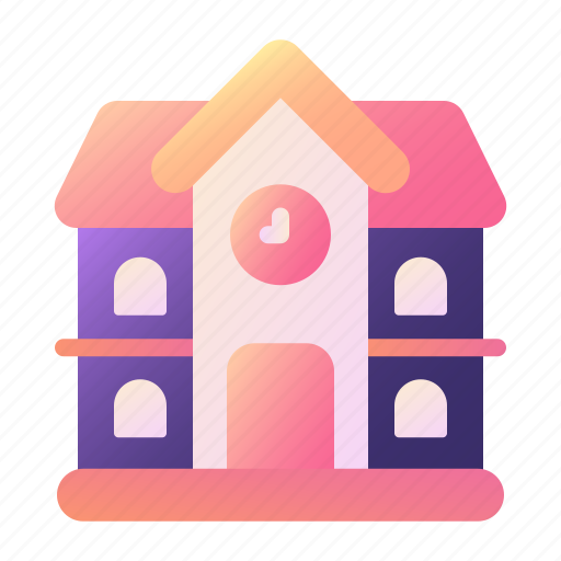 School, building, education, learning, construction, study icon - Download on Iconfinder