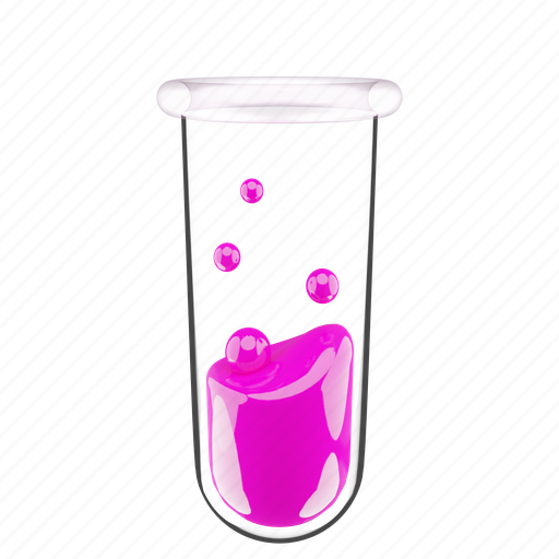 Test, tube, science, laboratory, education, study, school 3D illustration - Download on Iconfinder