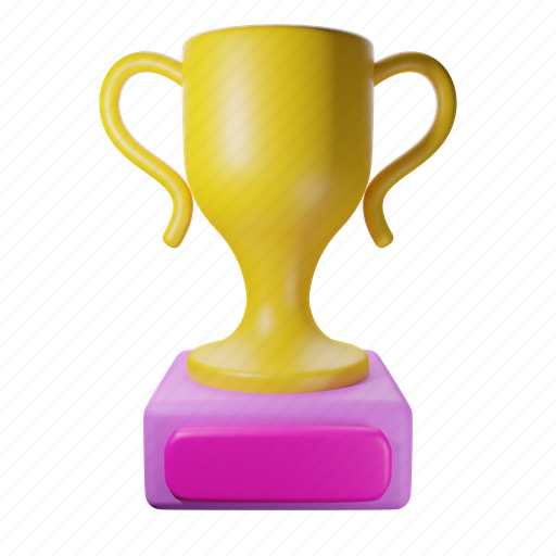 Trophy, award, achievement, winner, medal, success, school 3D illustration - Download on Iconfinder