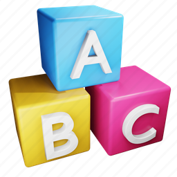 alphabet, box, child cubes, english, education 