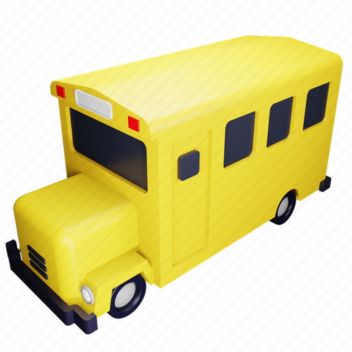 Bus, school, transportation, education 3D illustration - Download on Iconfinder