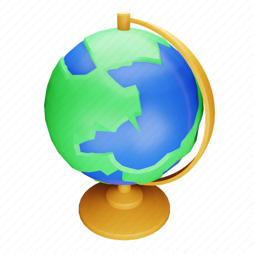 Globe, world, geography, earth 3D illustration - Download on Iconfinder