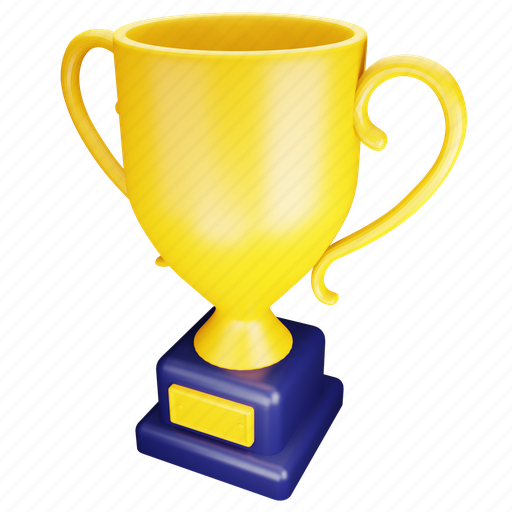 Trophy, cup, award, winner, achievement 3D illustration - Download on Iconfinder