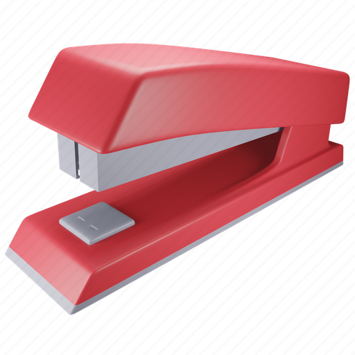 Stapler, school, office, tool, paper 3D illustration - Download on Iconfinder